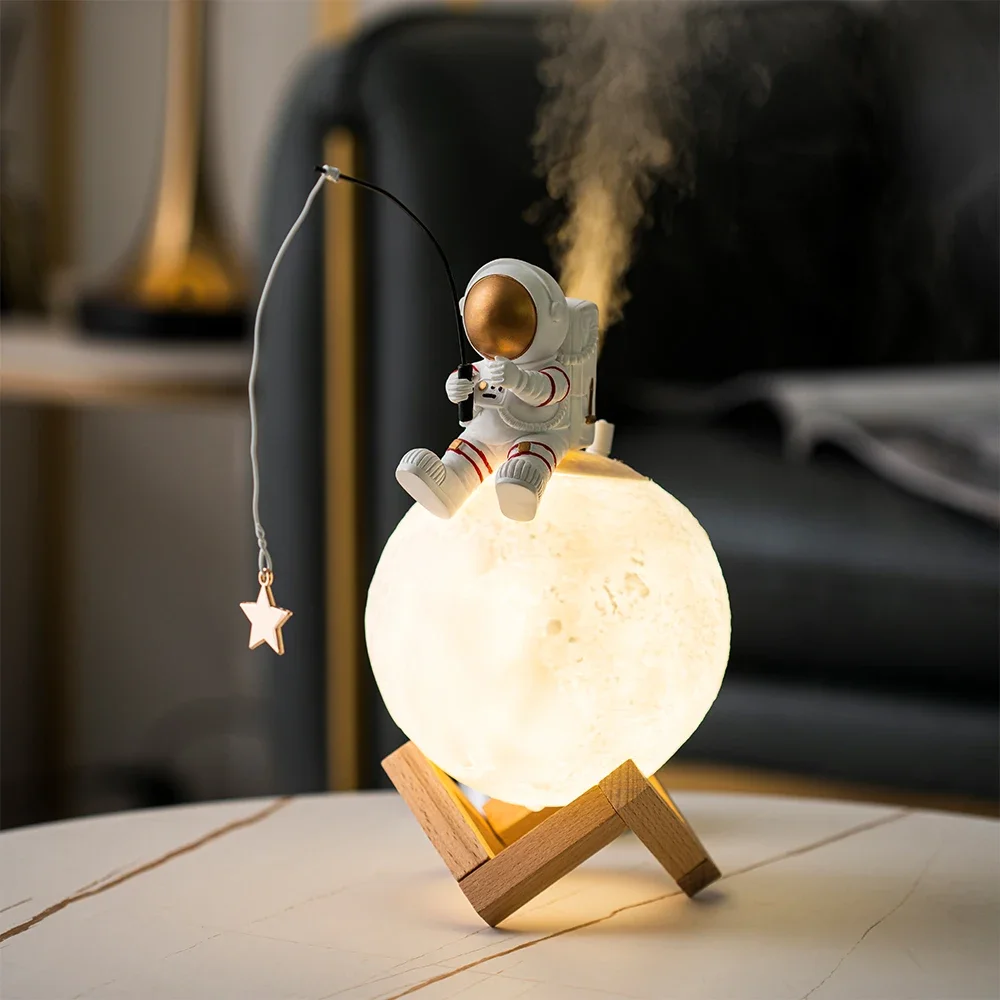 Nordic Astronaut Fishing Star  - đánh giá và giá Resin Art On Wood