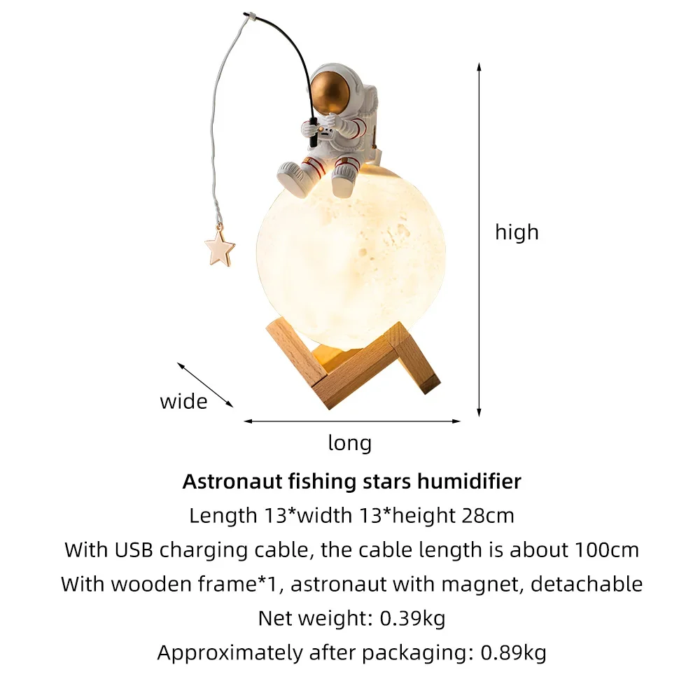 Nordic Astronaut Fishing Star  - đánh giá và giá Resin Art On Wood