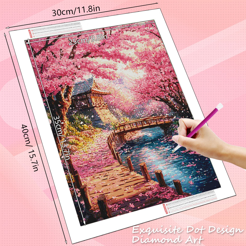 HUACAN Diamond Art House Lands - đánh giá và giá Resin Art Wallpaper