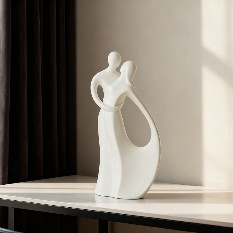 Nordic Ceramic Couple Hugging  - đánh giá và giá Resin Art Wedding Gift