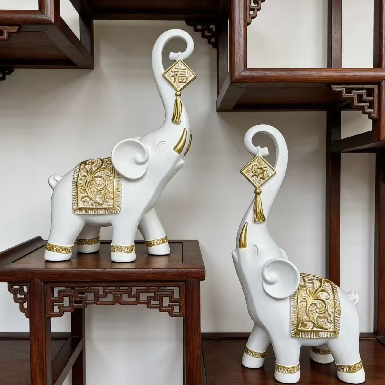 One Pair Chinese Style Lucky W - đánh giá và giá Resin Art Wedding Gift