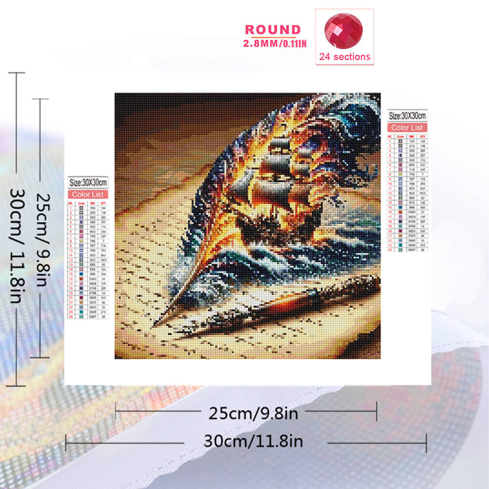Evershine Full Square Round Di - đánh giá và giá Resin Art Wallpaper