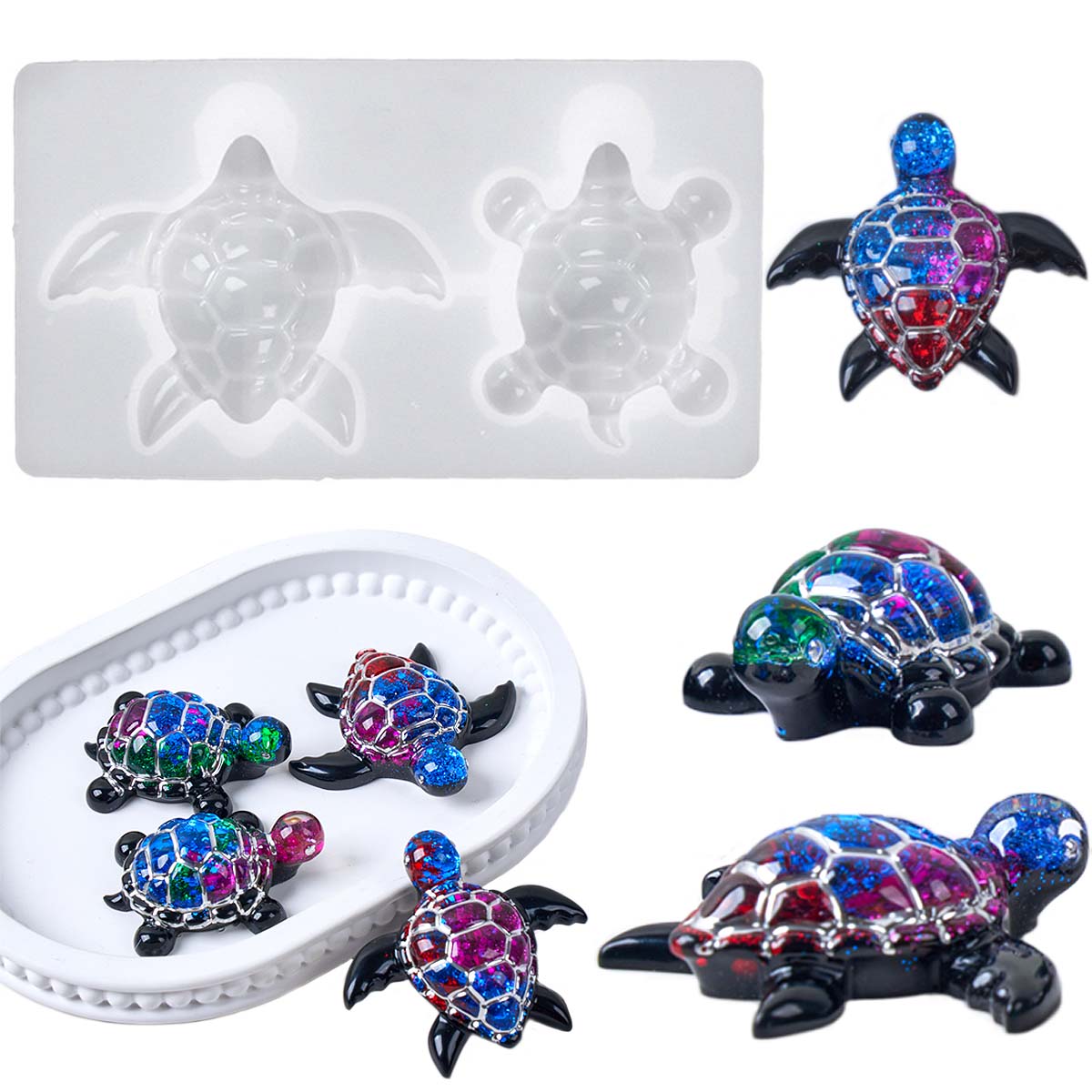 3D Sea Turtle Keychain Silicon - đánh giá và giá Resin Art Liquid