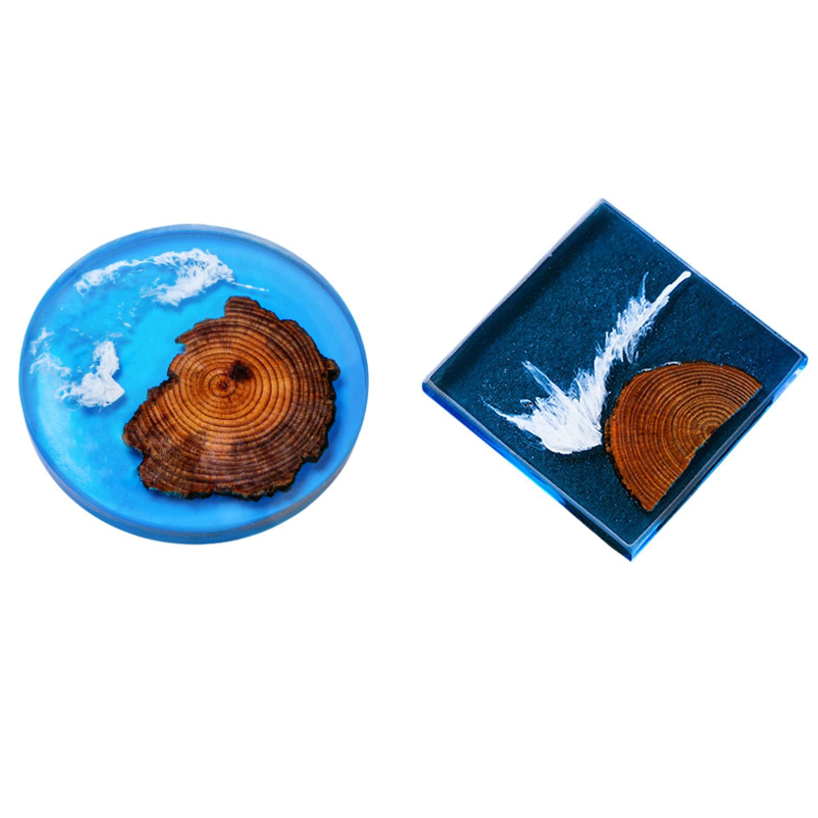 6pcs Epoxy Coasters Wooden Coa - đánh giá và giá Resin Art And Wood