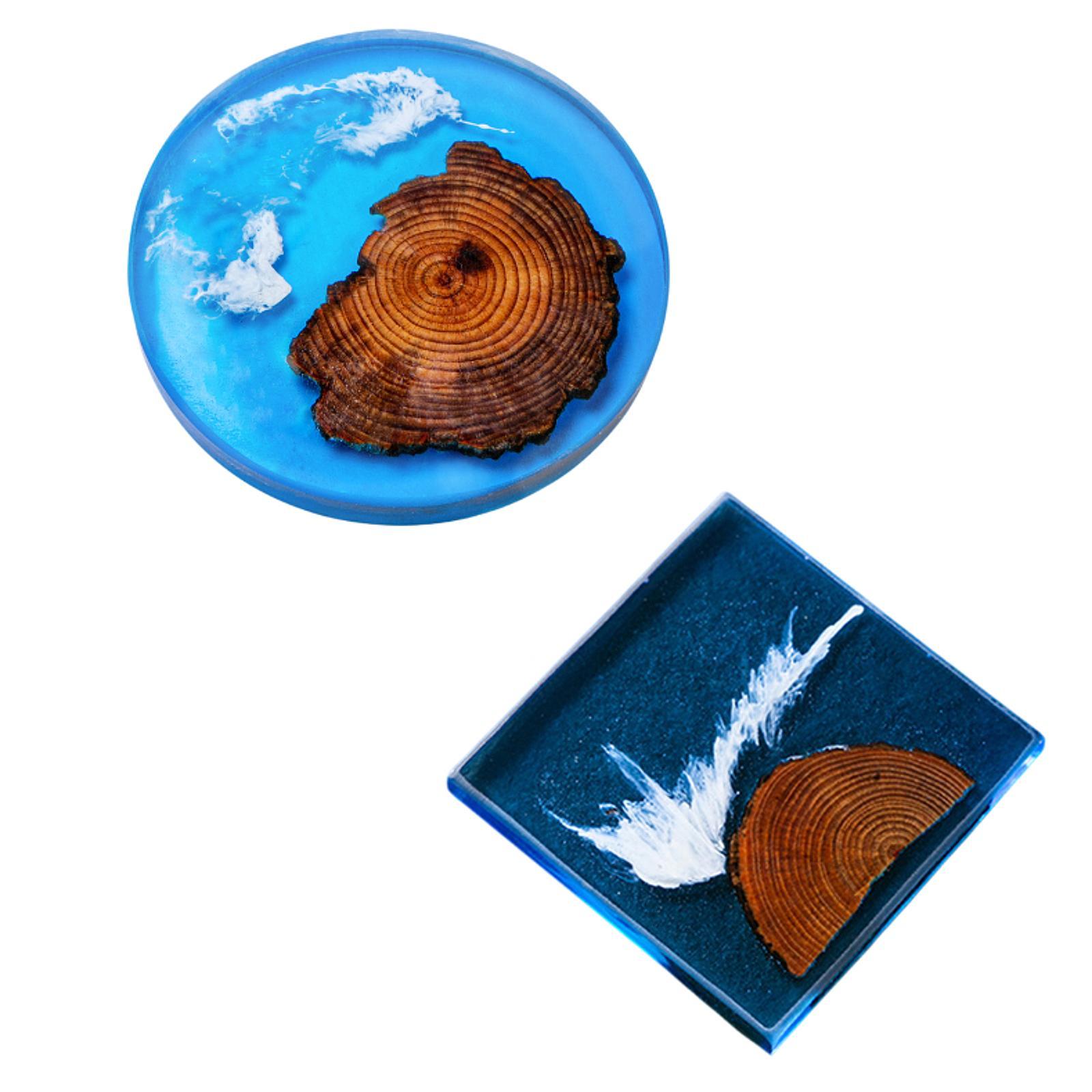 6pcs Epoxy Coasters Wooden Coa - đánh giá và giá Resin Art And Wood
