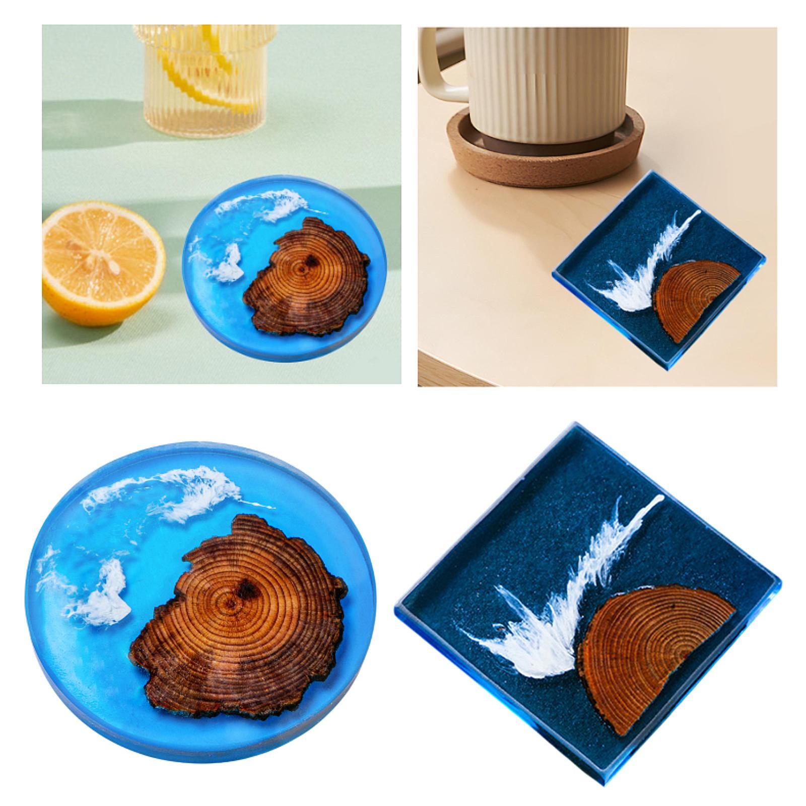6pcs Epoxy Coasters Wooden Coa - đánh giá và giá Resin Art And Wood