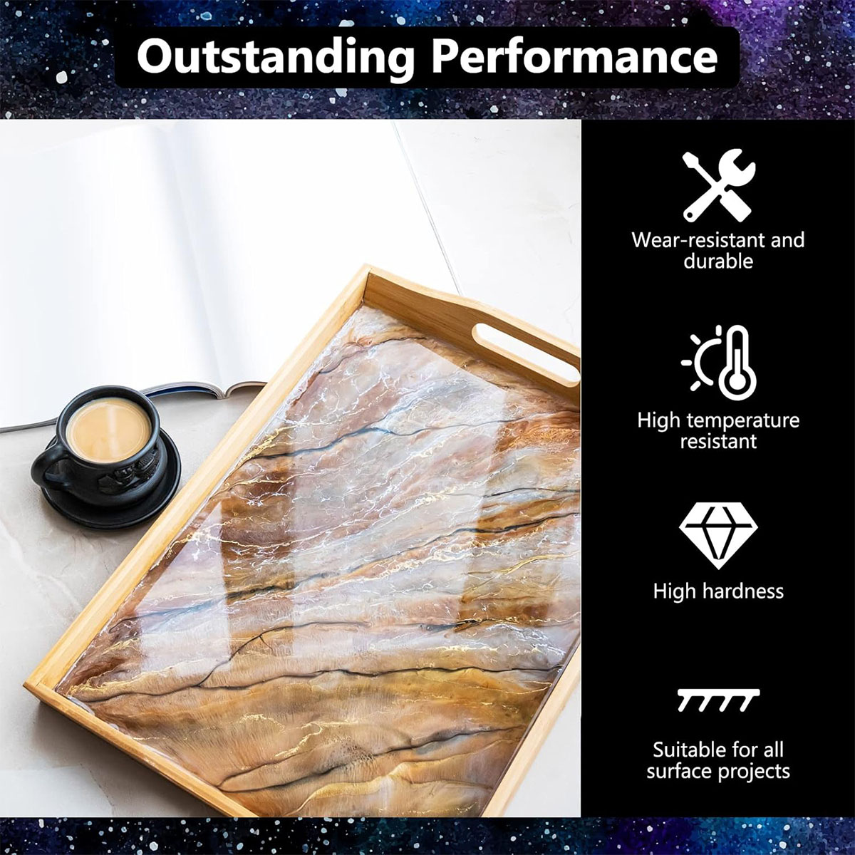 1000ml Crystal Clear Epoxy Res - đánh giá và giá Resin Art And Wood