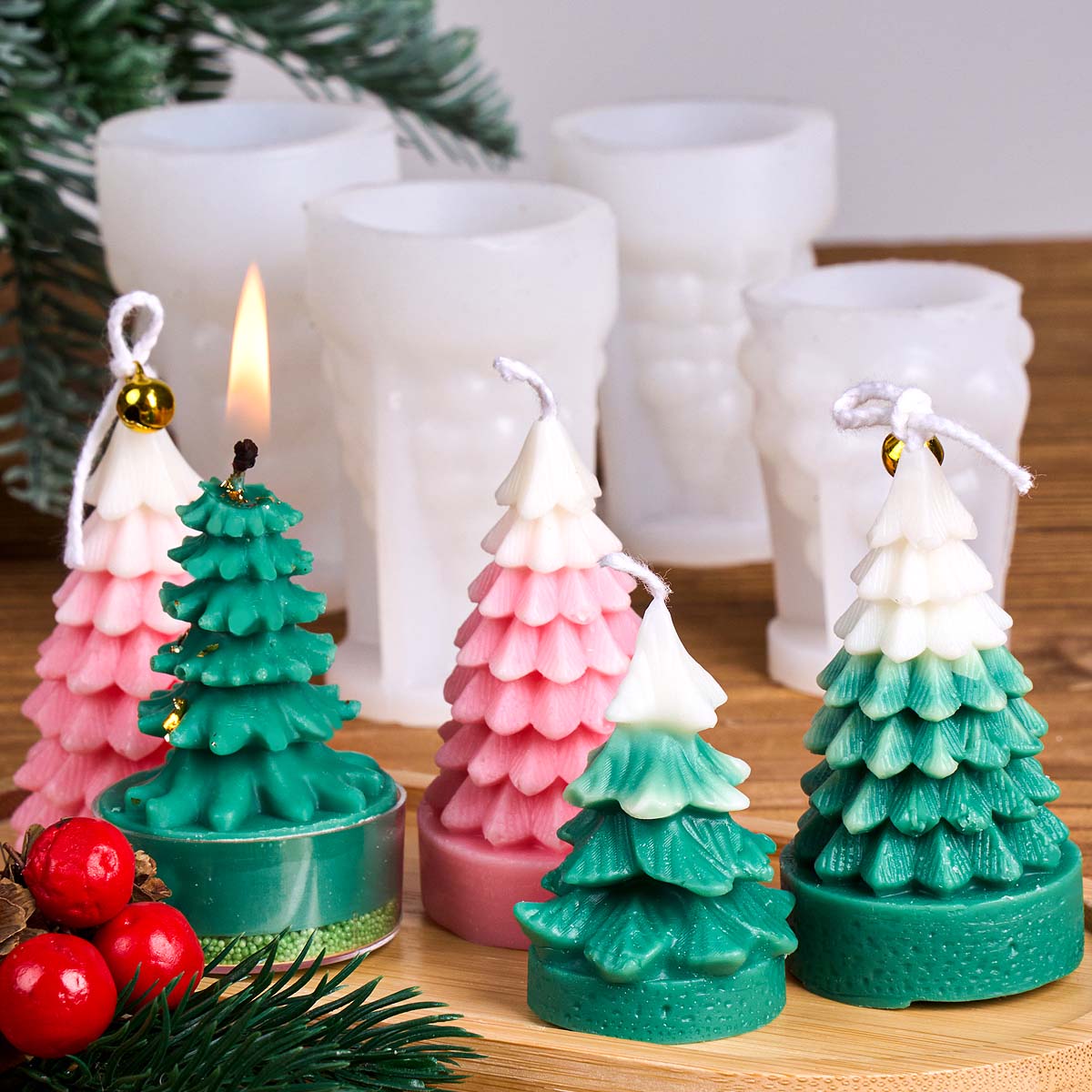 3D Christmas Tree Silicone Can - đánh giá và giá Xmas Resin Art