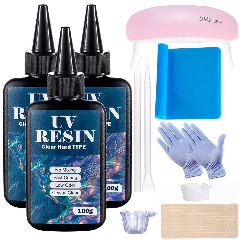 100g/250g Clear UV Resin Hard  - đánh giá và giá Resin Art Uv