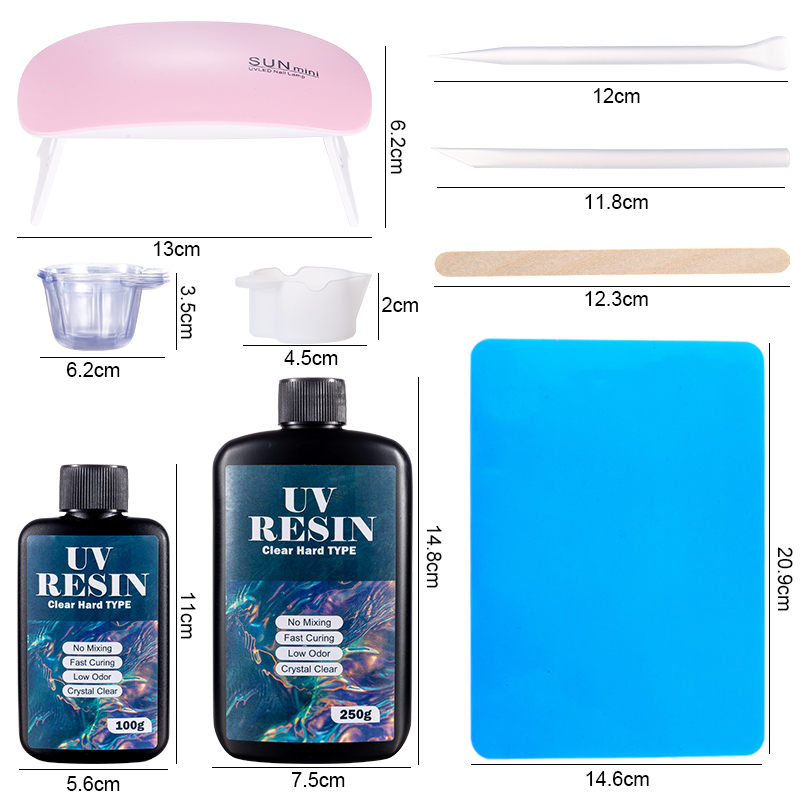 100g/250g Clear UV Resin Hard  - đánh giá và giá Resin Art Uv